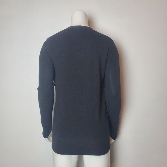 SOLD Ann Taylor Gray Wool-Blend Balletcore Wrap Sweater - Picture 5 of 7